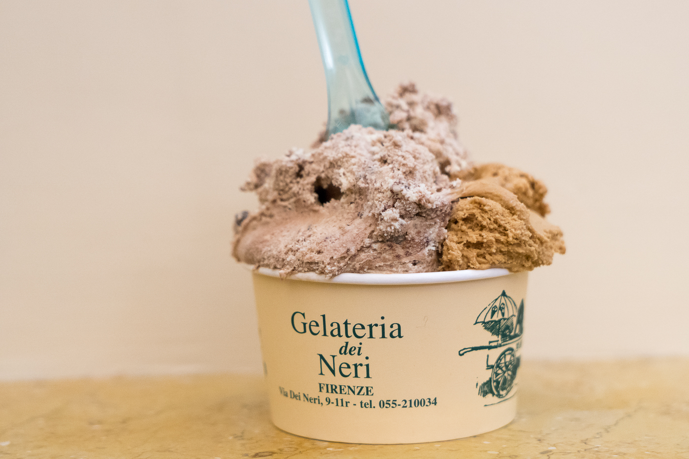 Coupe de gelato - Gelateria dei Neri de Florence