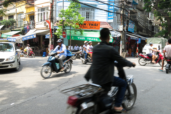 La circulation de Hanoi, Vietnam