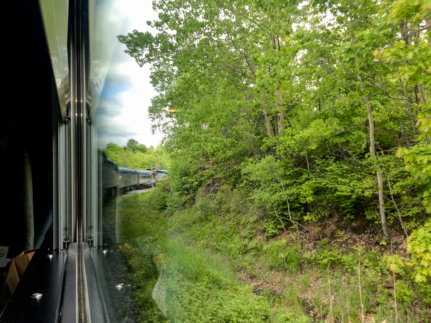 Vue du Train Montréal-Senneterre pour l'Abitibi-Témiscamingue - Via Rail Canada