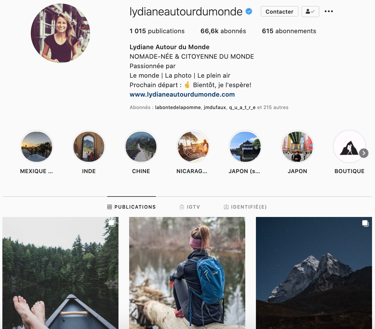 lydianeautourdumonde _ 50 comptes Instagram de voyage qui peuvent inspirer vos voyage et séjour