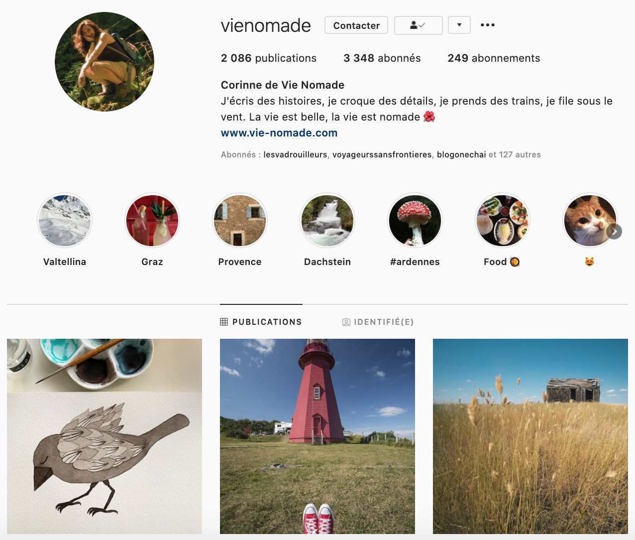 Vie Nomade Instagram _ 50 comptes Instagram de voyage qui peuvent inspirer vos voyage et séjour