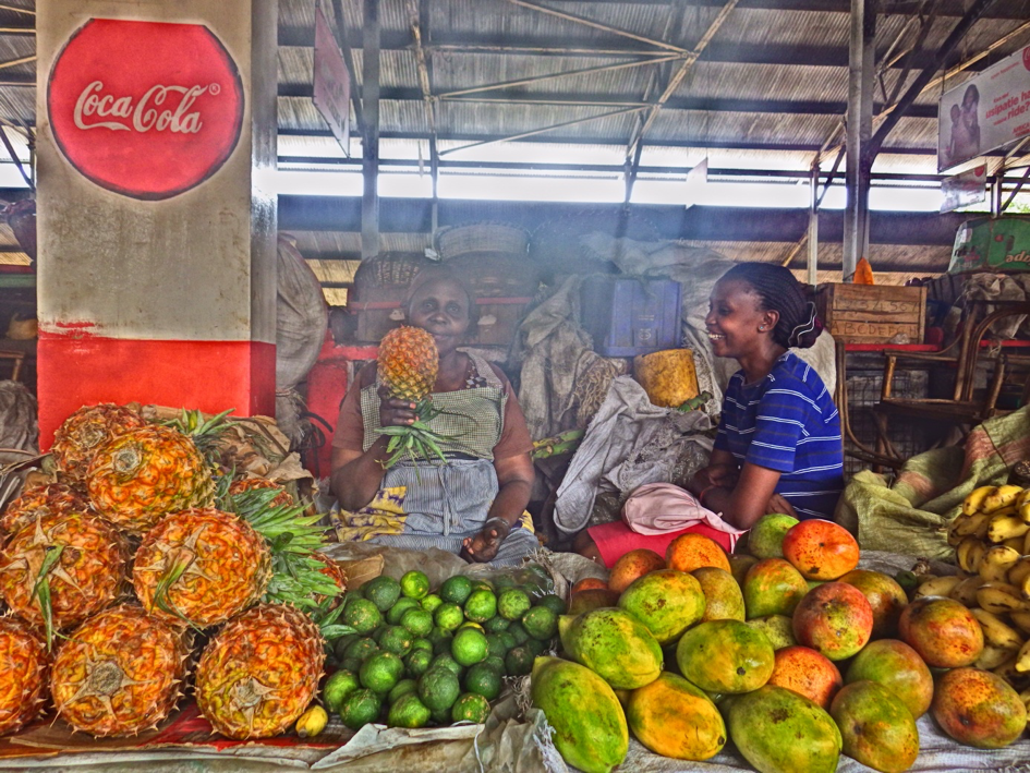 Marché africain coloré