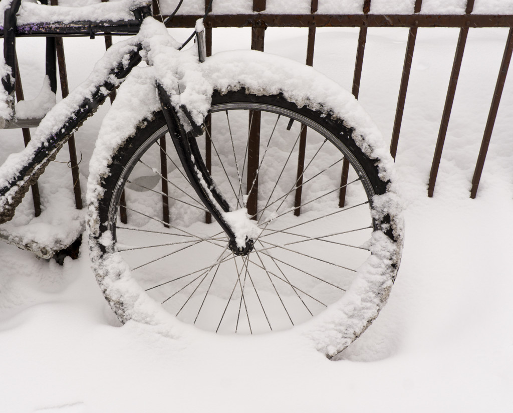 Vélo oublié pour l'hiver - Villeray, Montréal