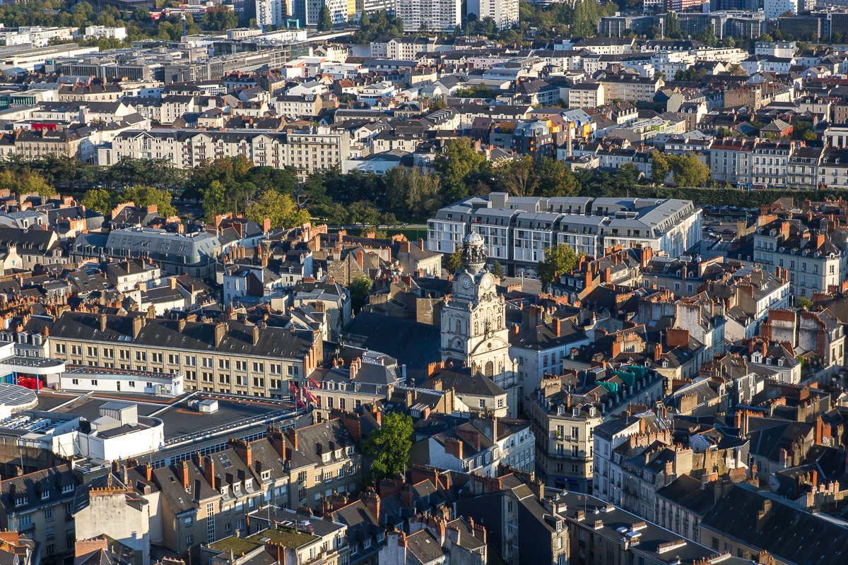 Vue de Le Nid de la Tour de Bretagne - Nantes, France