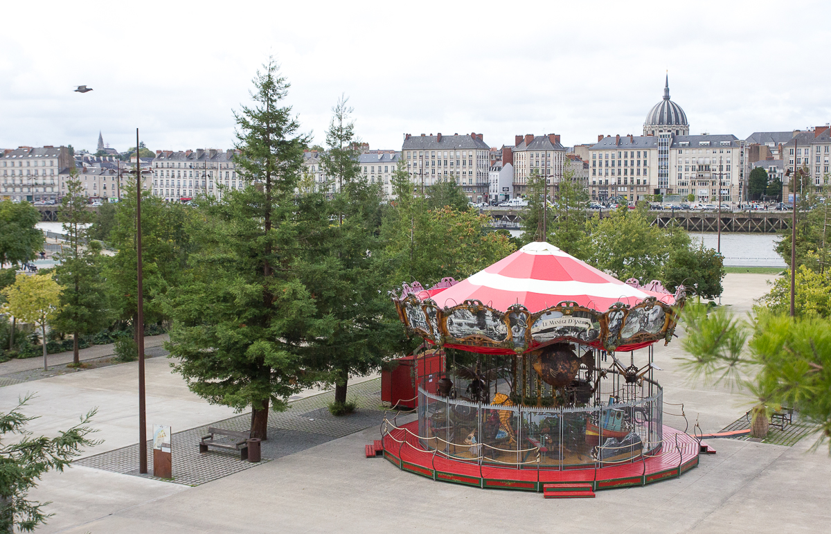 Vue sur Nantes de l'arbre géant - Nantes, France