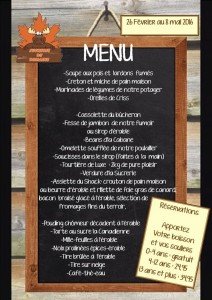 Menu regulier