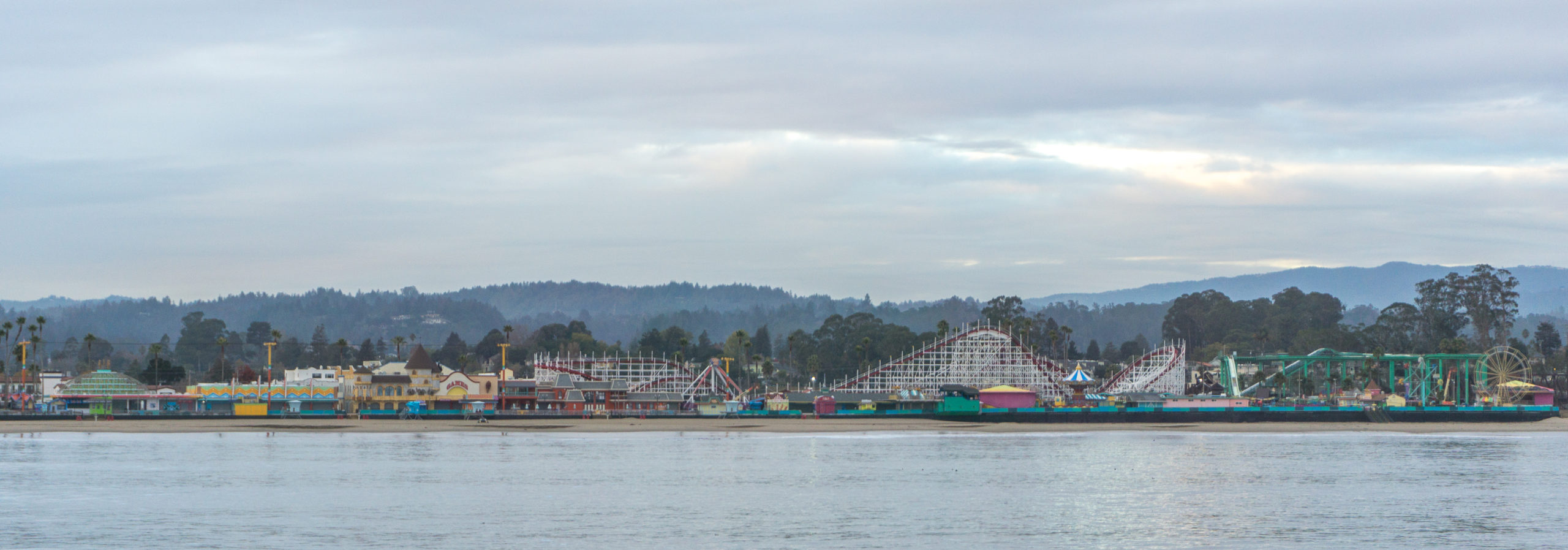 Vue du parc d'attractions - Santa Cruz, Californie