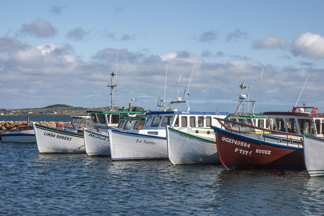 Bateaux au port iles de la madeleine