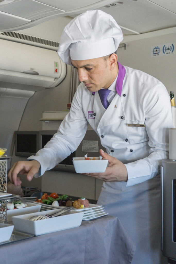 Chef a bord de la classe affaires Turkish Airlines