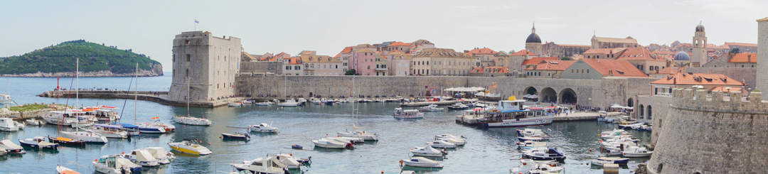 Panoramique du port de Dubrovnik