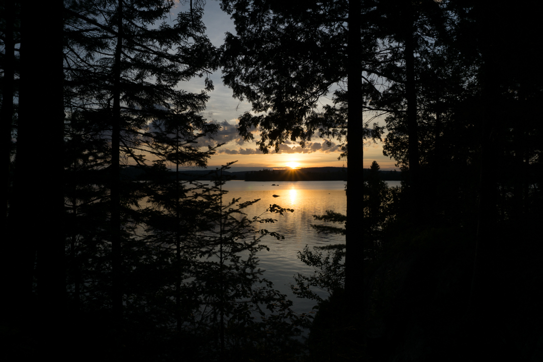 Coucher de soleil - Parc national de Frontenac