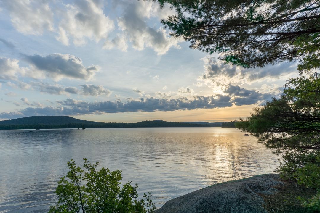 Coucher de soleil au parc Sepaq