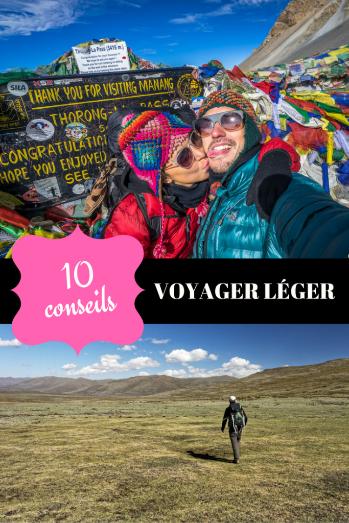 10 conseils pour voyager léger de blogueurs voyage