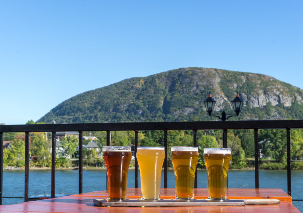 Brasseurs du Moulin - Vue sur le Mont-St-Hilaire