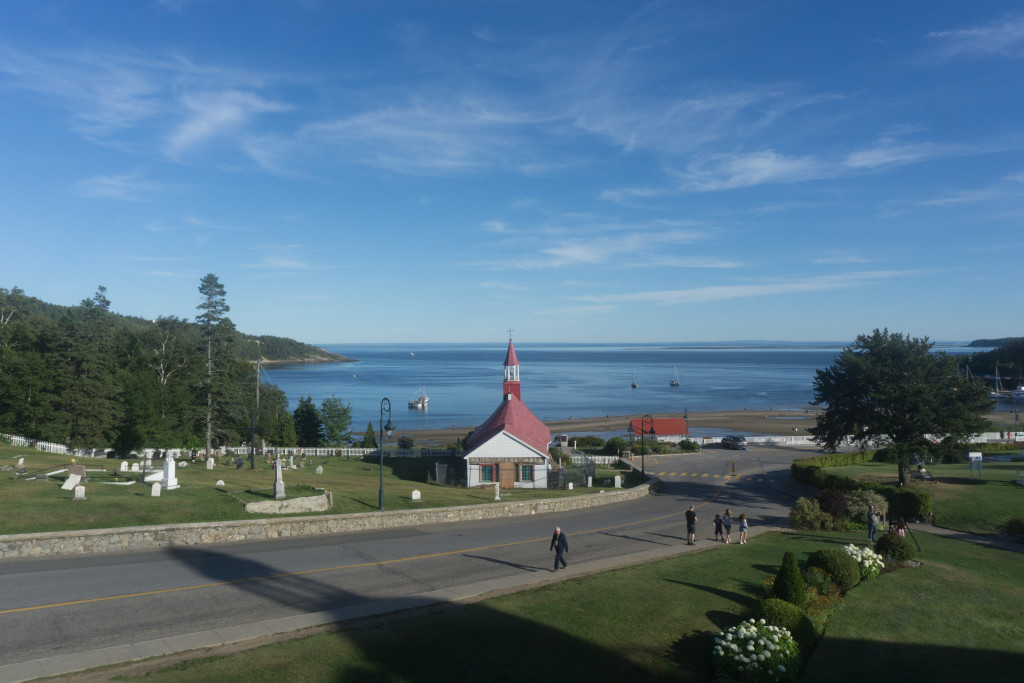 Vue de ma chambre à l'hôtel Tadoussac