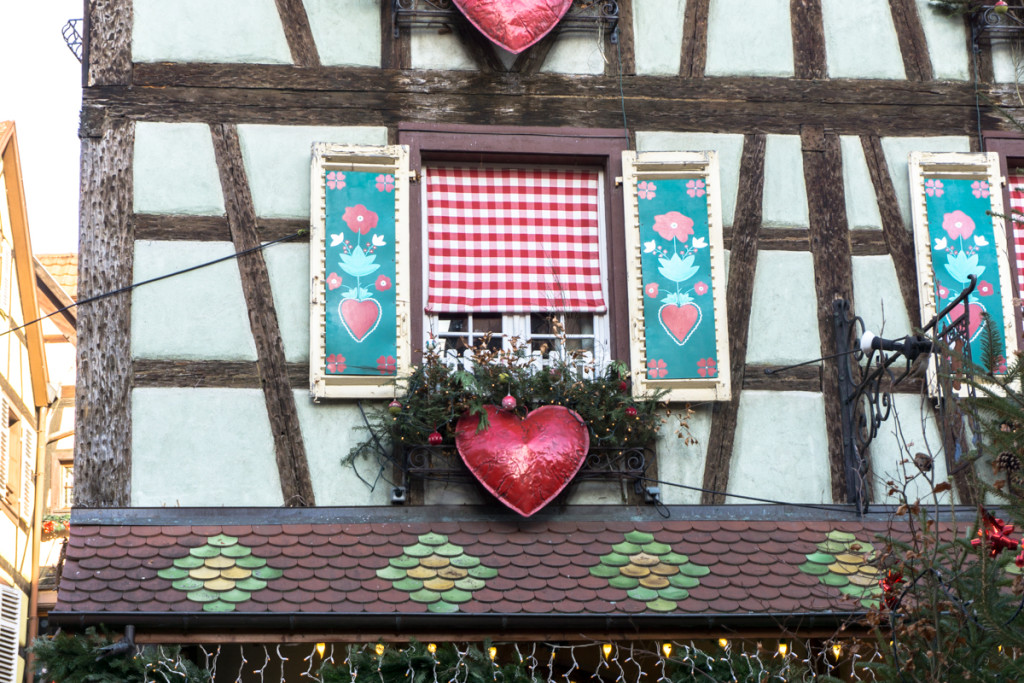 Jolie devanture de maison à Kaysersberg, France