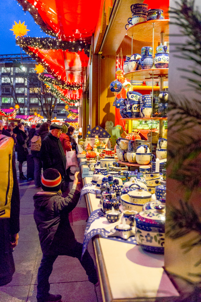 Potier au marché de Noël de Cologne