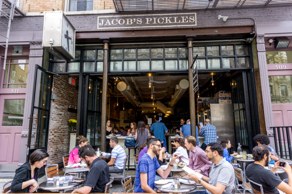 Terrasse du Jacob's Pickles - Où bruncher à New York sur Amsterdam Avenue