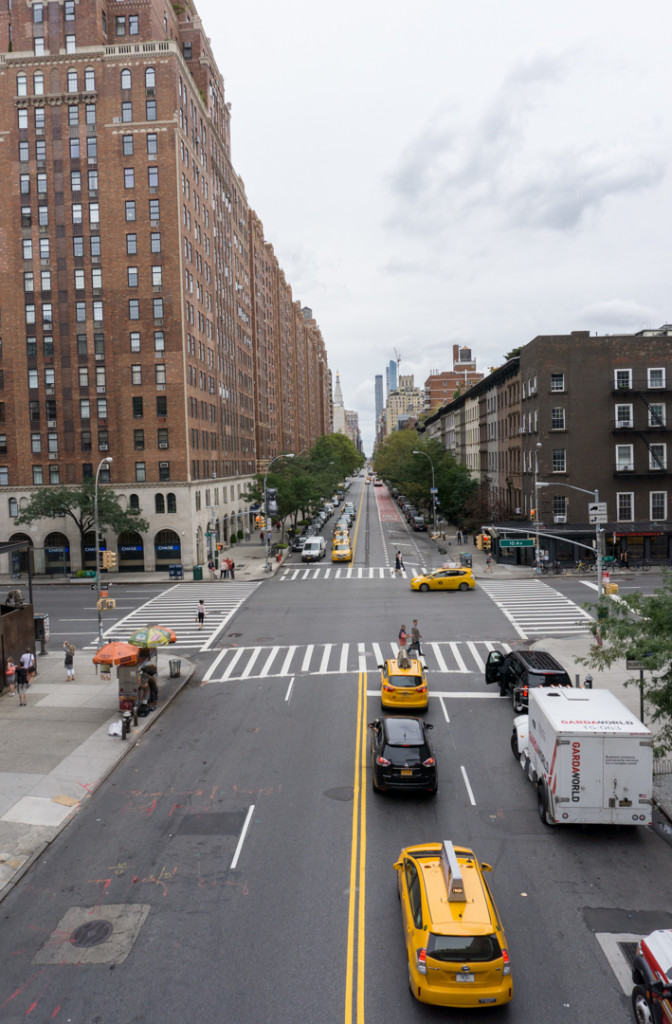 Vue de la Highline de NYC