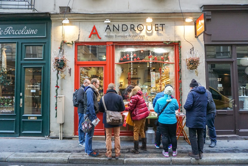 Façade d'Androuet fromager Paris