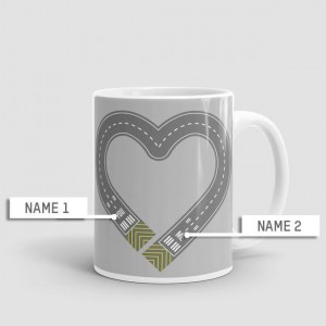 Mug cœur personnalisable