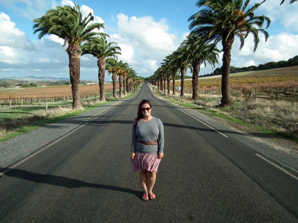 Béatrice en solo dans la Barossa Valley