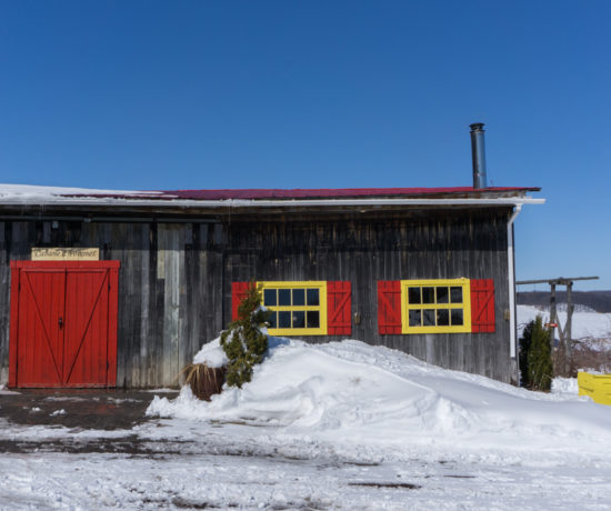 Cabane à pommes, extérieur