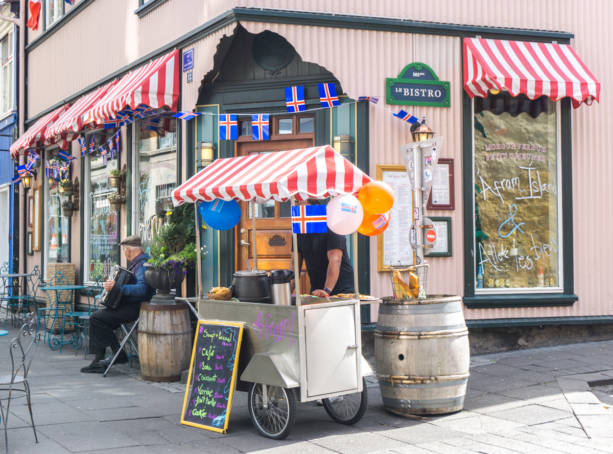 Rue Laugavegur de Reykjavik