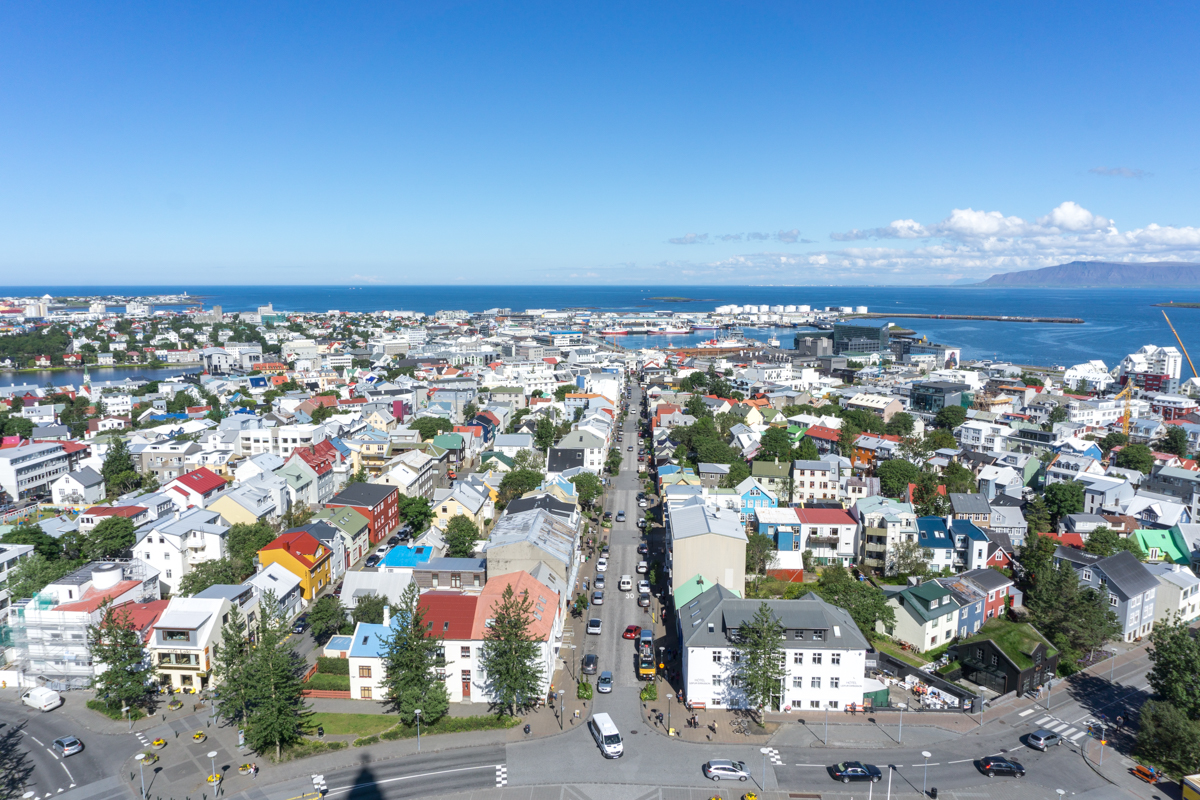 Observatoire de la Hallgrimskirkja de Reykjavik