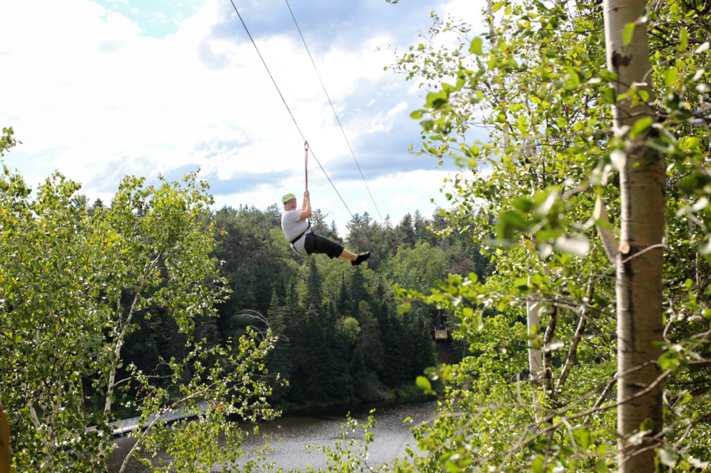 Zipline ou tyrolienne à French Fort Cove de Miramichi - Over the Cove Zip-Line