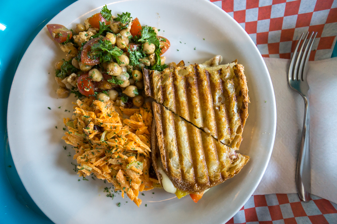 Sandwich et salade du Café de Pio