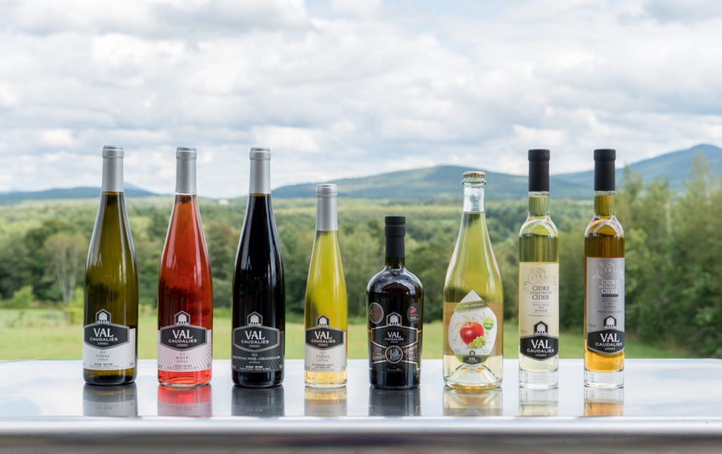 Sélection de bouteilles - Vignoble Val Caudalies - Route des vins Brome-Missisquoi