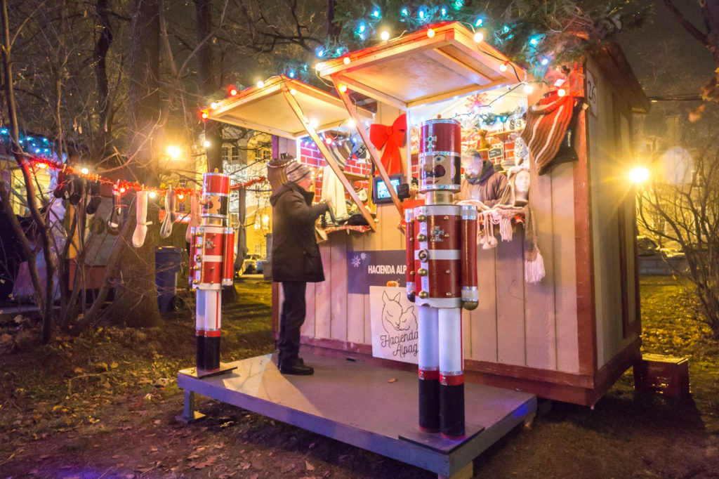 Marché de Noël de Terrebonne - maisonnettes et cabanes d'artisans