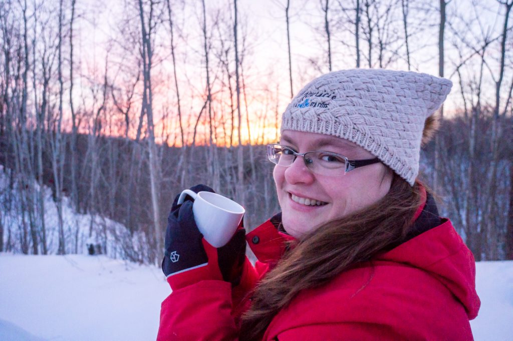 Jennifer en week-end d'hiver en Mauricie