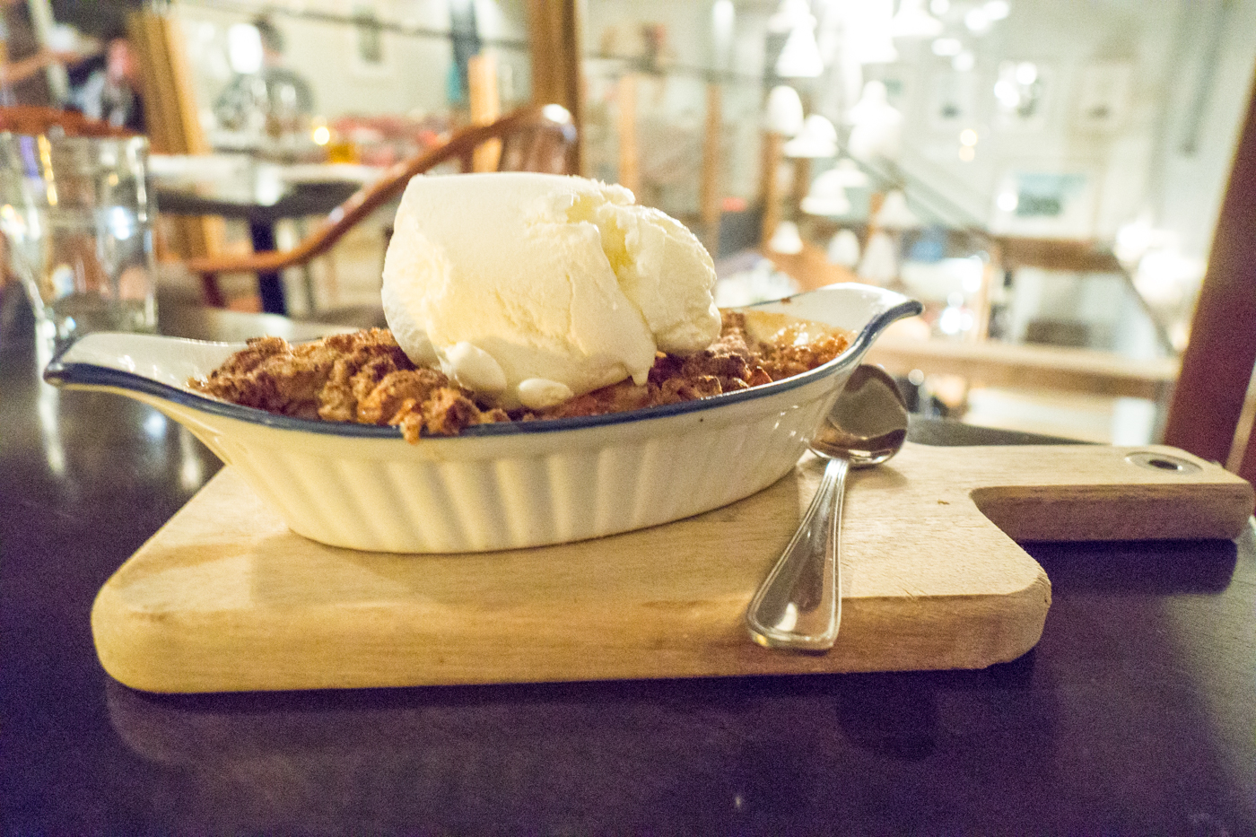 Croustade aux pommes en dessert - Où manger en Mauricie