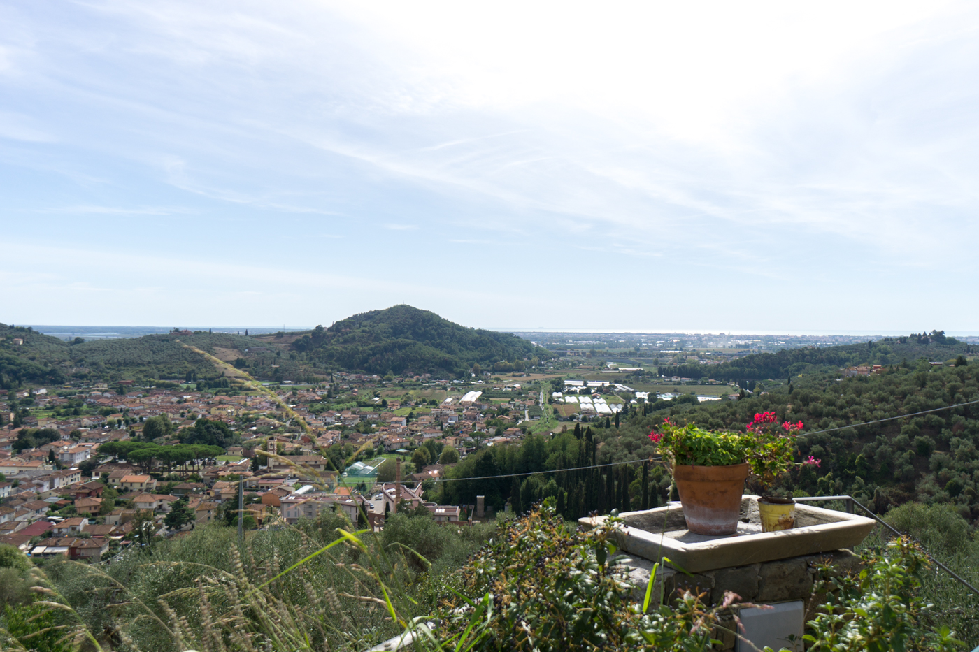 Vue de l'Azienda Agricola Della Mezzaluna - Où se loger en Toscane