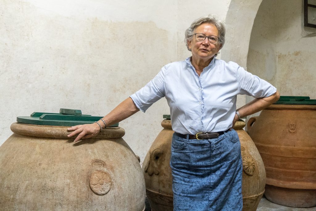 Anna, propriétaire du vignoble Cigliano dans le Chianti en Toscane