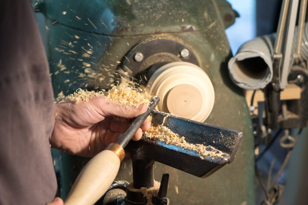 Roue tournante pour artisan de bois