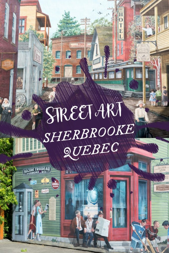 Art de rue, street art et murales à Sherbrooke, Québec, Canada