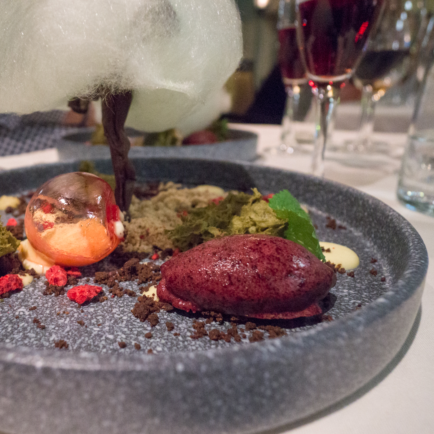 Dessert pommier et terre en hommage aux Vergers Pedneault