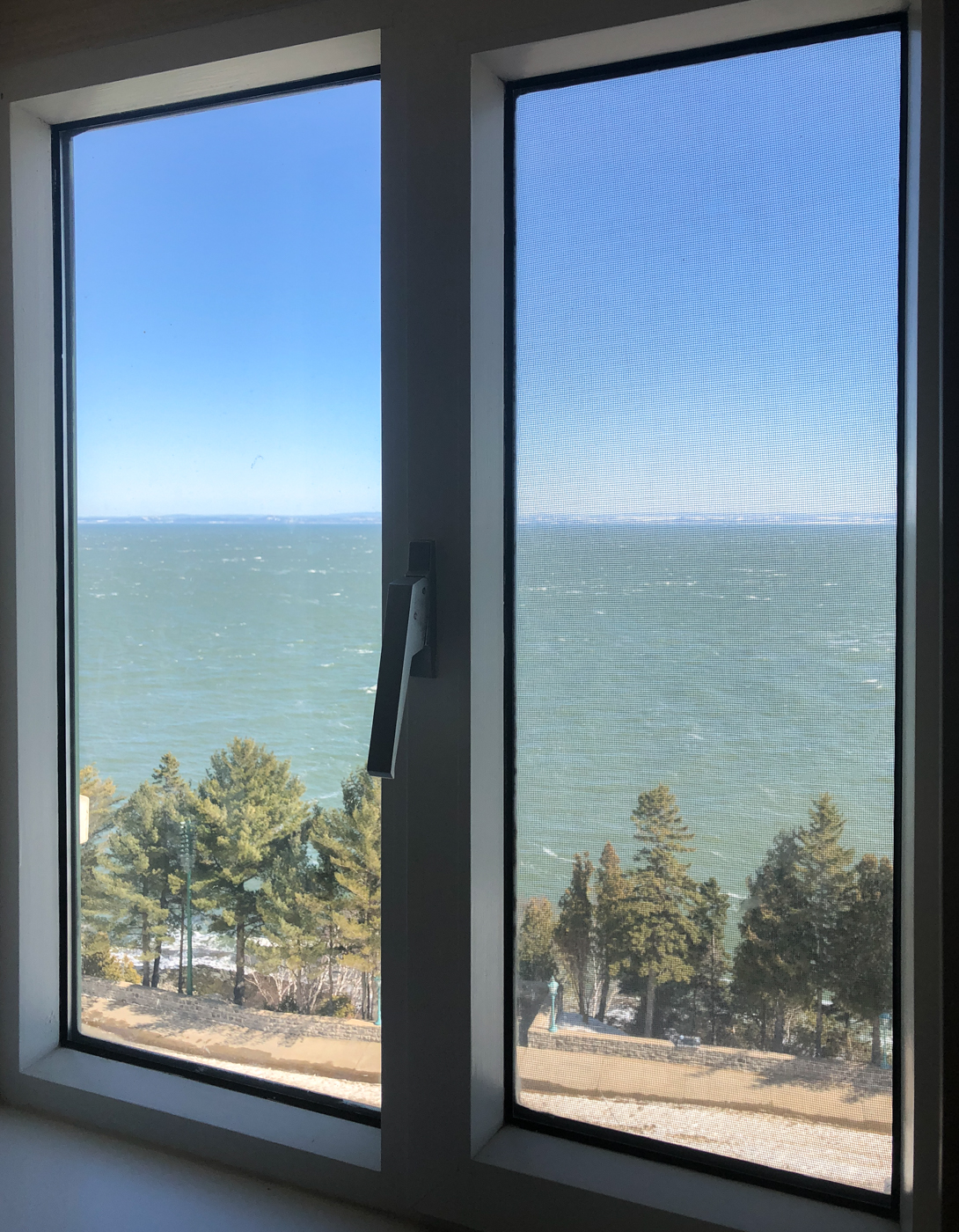 Vue de ma chambre au Fairmont Manoir Richelieu