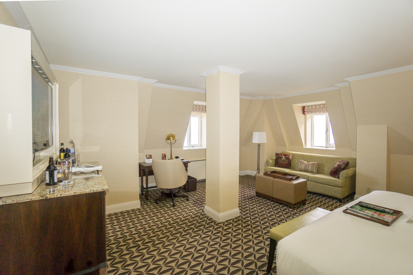 Chambre deluxe avec vue au Fairmont Manoir Richelieu de Charlevoix, Québec, Canada