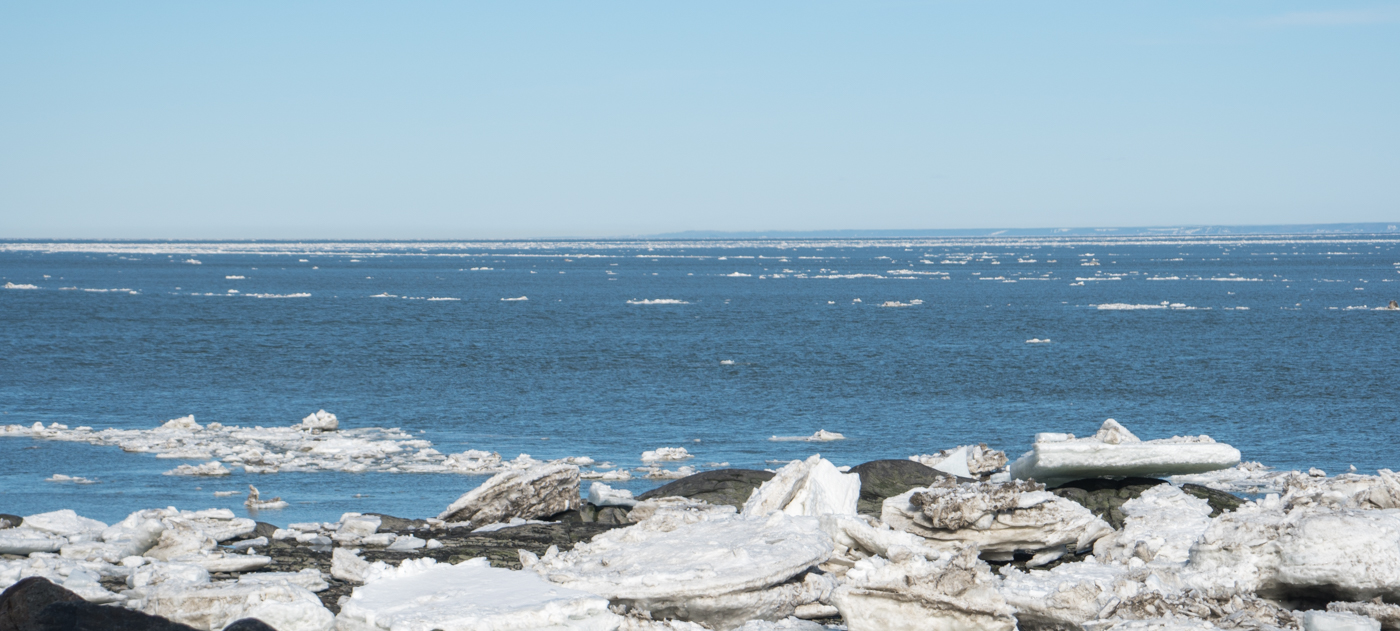 Embacles le long du fleuve St-Laurent