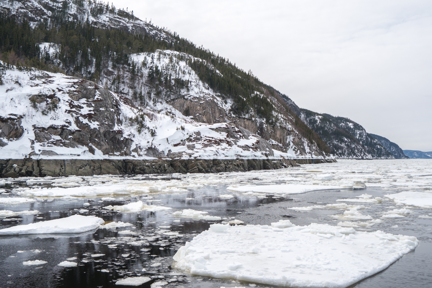 Paysage hivernal de Charlevoix