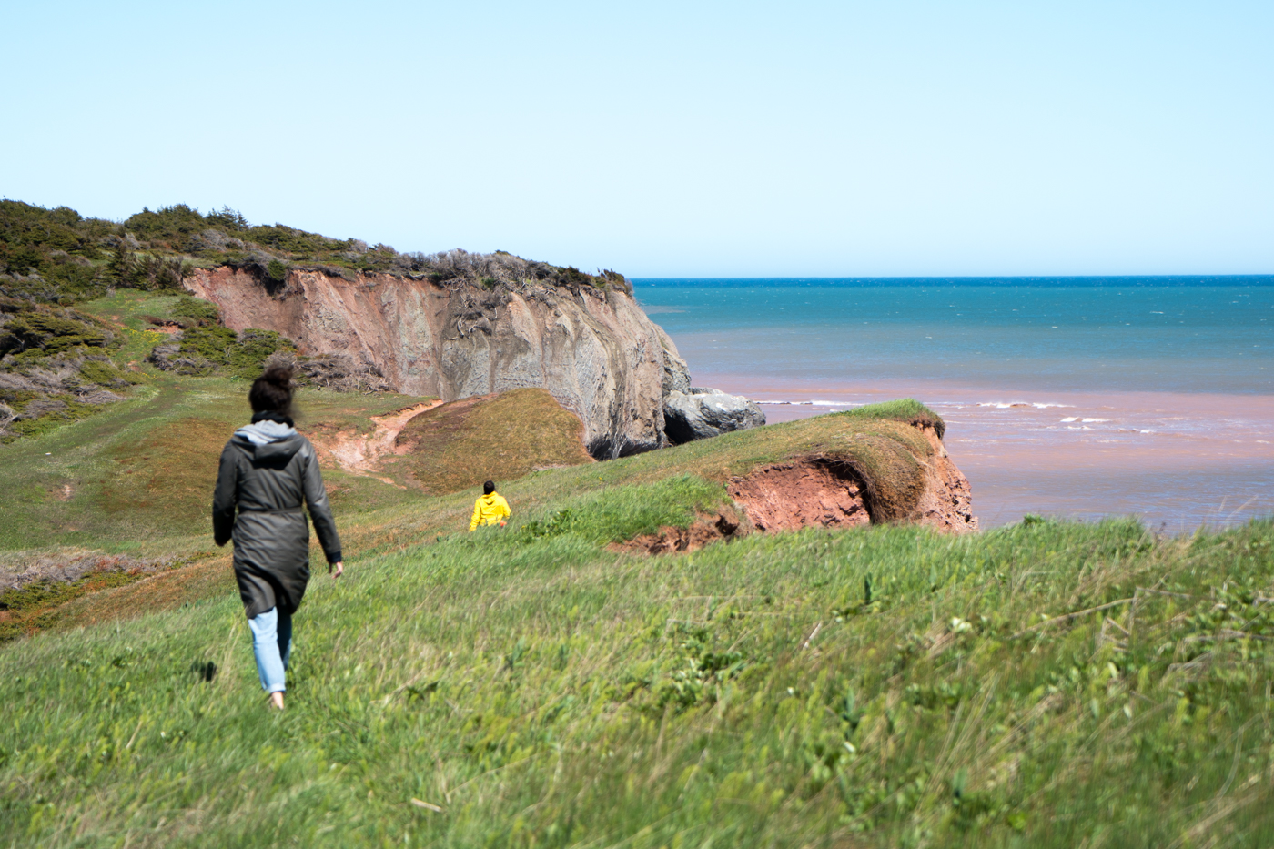 Randonnée aux îles de la Madeleine - Falaises de l'île Boudreau à Grande-Entrée