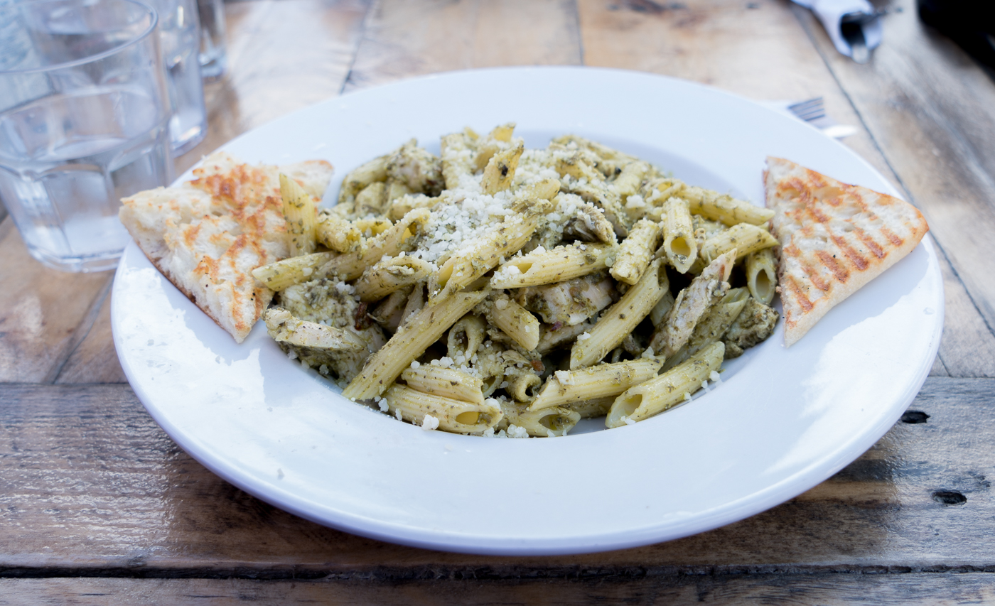 Pâtes au pesto du Savoroso de Sherbrooke