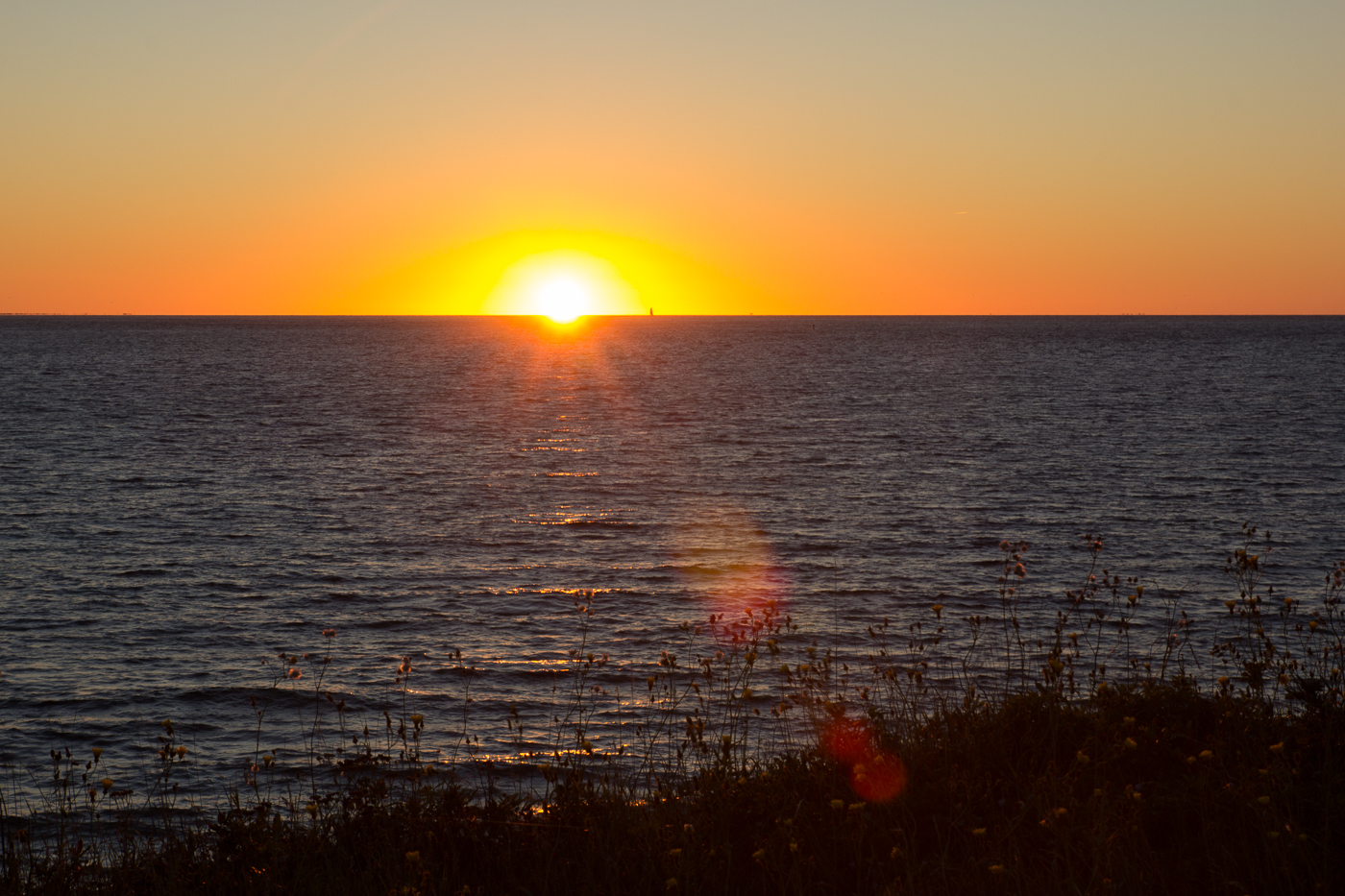 Coucher de soleil sur l'île d'Entrée - îles de la Madeleine