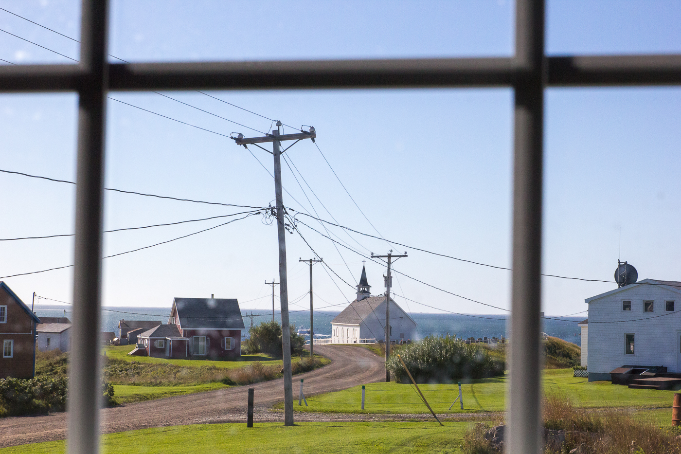 Vue de ma fenêtre chez Brian Josey à l'île d'Entrée