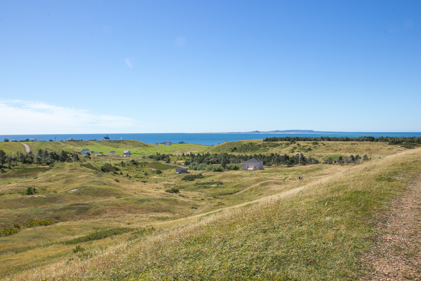 Vue en montant sur la Big Hill