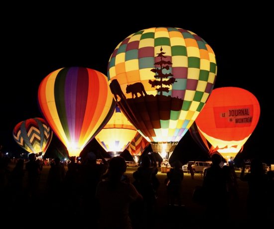 Illumination de montgolfières à St-Jean-sur-Richelieu